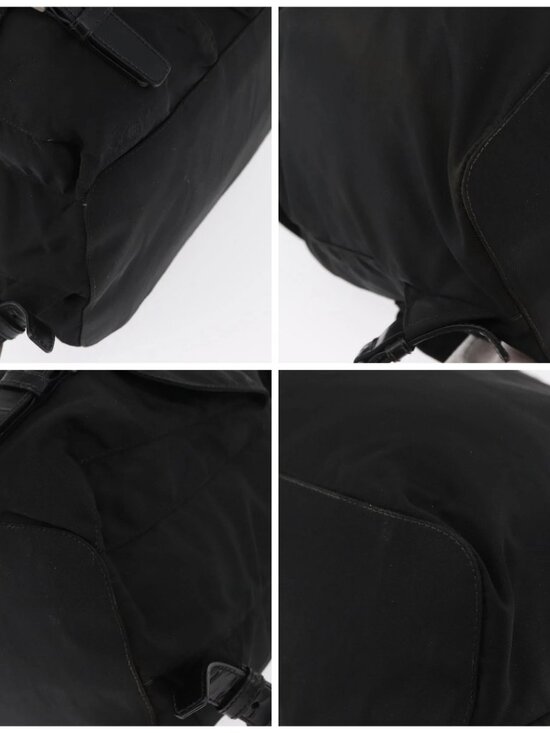 PRADA Backpack Nylon Black Silver main image 11